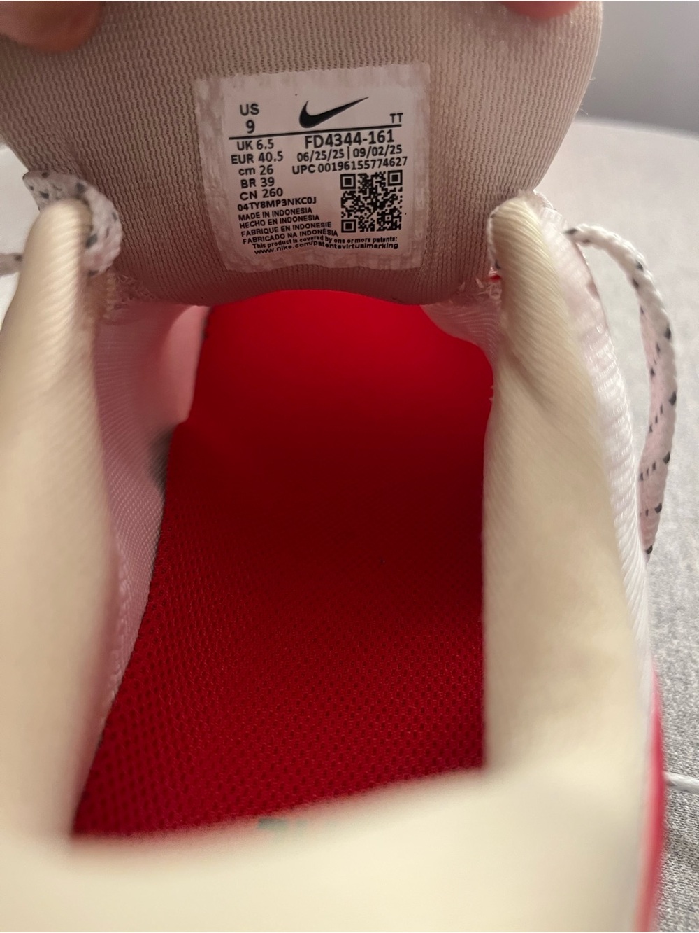 Nike Air Zoom Pegasus 39 Sail University Red Women's Shoe Size 9 FD4344-161 - Picture 10 of 11